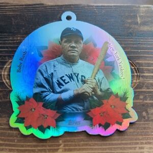 2025 Topps Holiday Babe Ruth Ornament Yankees